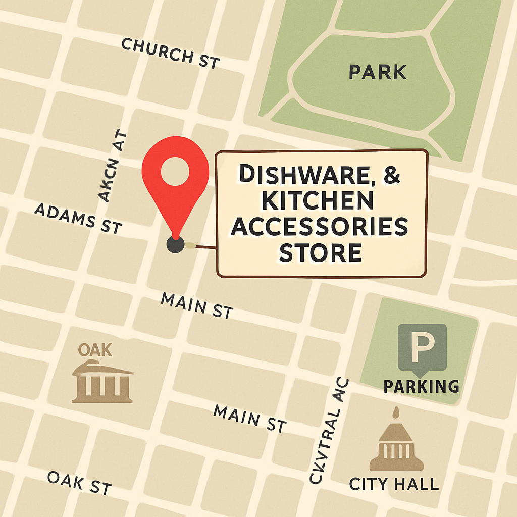 Map showing the location of our store
